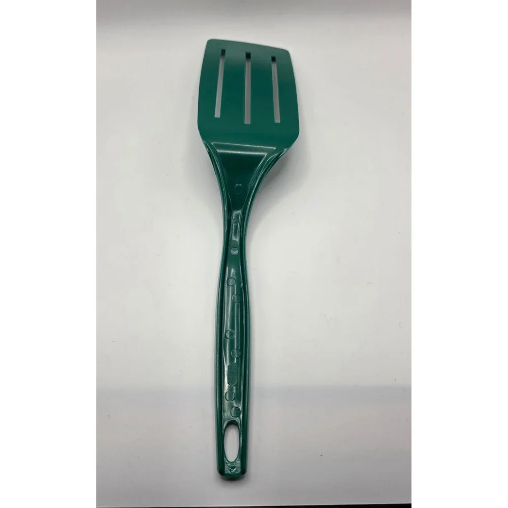 Vintage Foley Forest Green Nylon Slotted‎ Spatula Turner Kitchen Utensil USA